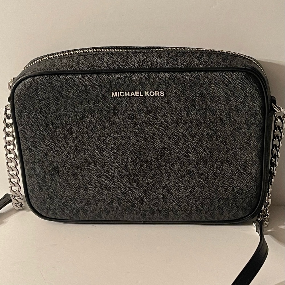 Michael Kors Jet Set Printed Logo Crossbody Bag